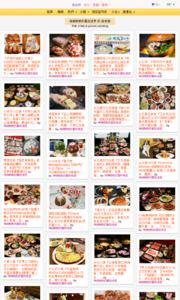 海綿飽飽的鳳梨城堡的美食牆