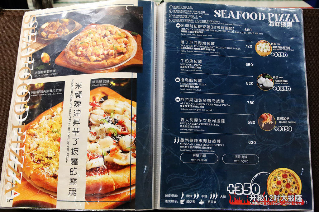 中山站義式餐廳推薦，義大利米蘭手工窯烤披薩，披薩美味又道地說