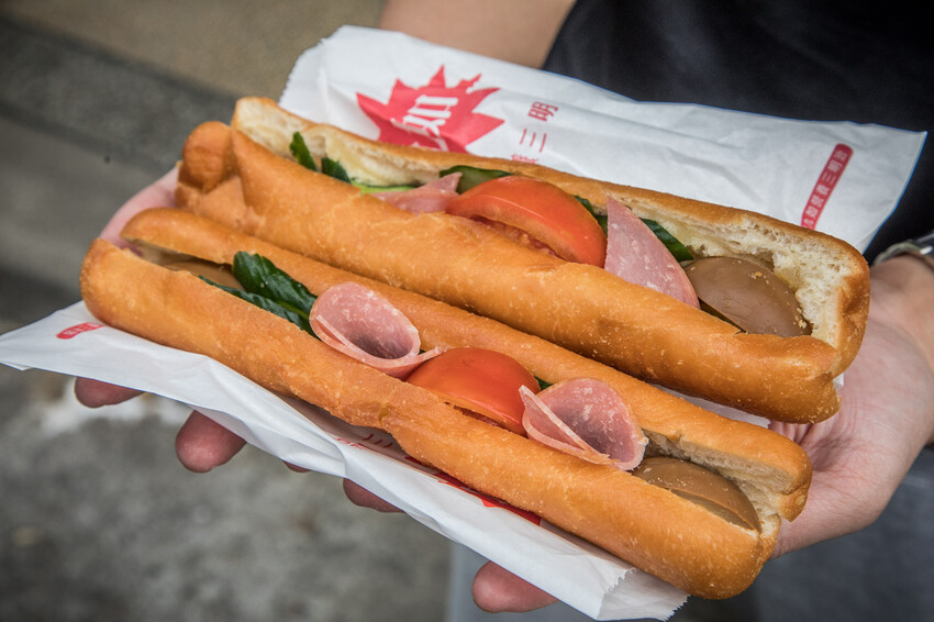 基隆市安樂區九如營養三明治(常一嚐)｜每次經過都會買！好吃現點現炸營養三明治，三份只要110元