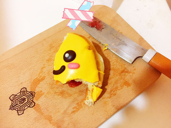 Krispy Kreme 中秋限定甜甜圈。Ｑ萌好兔花生＆芒果月娘。超療癒造型融化～～