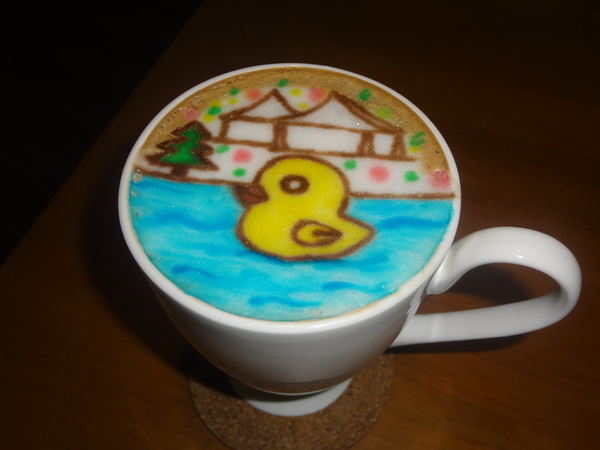 麥克菲咖啡館：1021109[官本金文愛台灣]三訪McFee Cafe'麥克菲咖啡館叮叮噹黃色小鴨到臺中一起過聖誕節