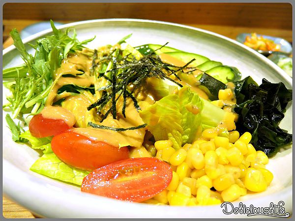 胡麻水菜豆腐沙拉