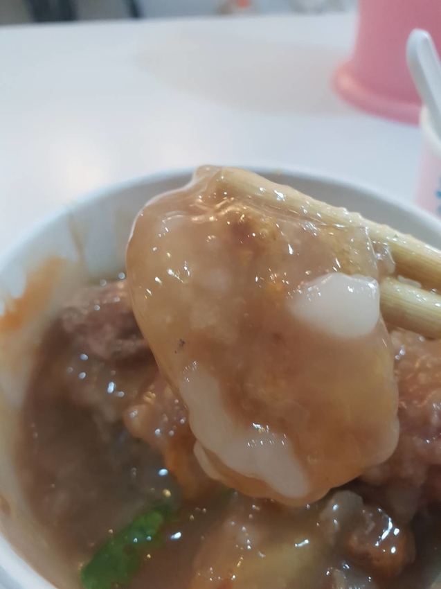 【台北.文山區】寶島肉圓。可以選擇蒸或炸的肉圓。芋頭香氣十足+傳統竹筍肉口味兩款都很棒