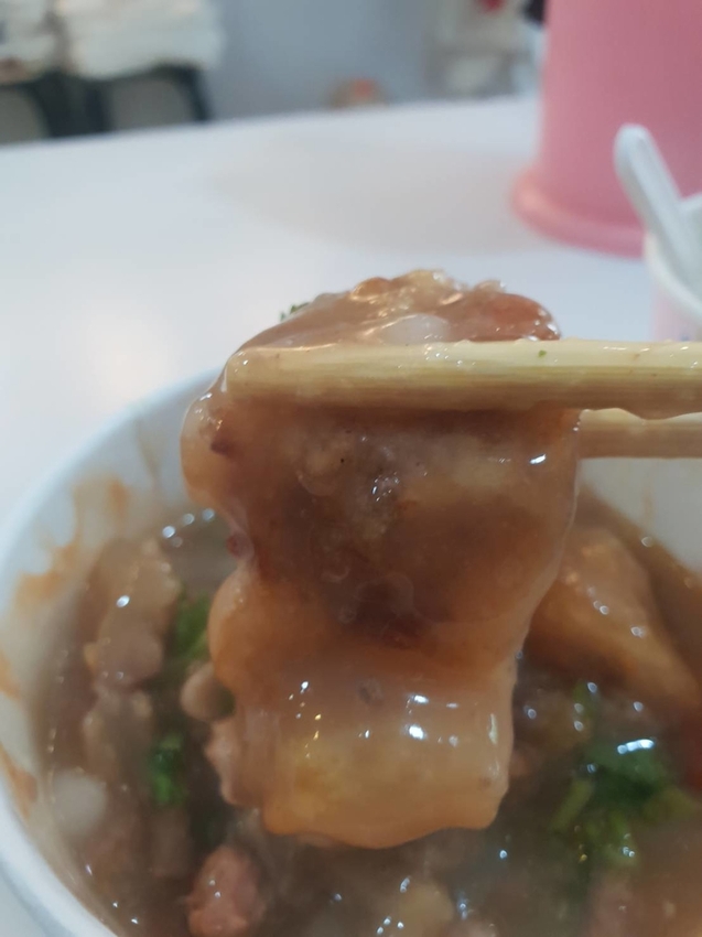 【台北.文山區】寶島肉圓。可以選擇蒸或炸的肉圓。芋頭香氣十足+傳統竹筍肉口味兩款都很棒