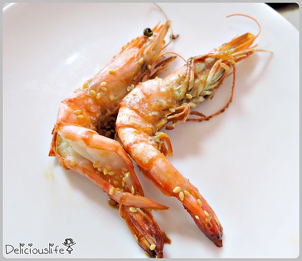 B套餐鐵板草蝦2