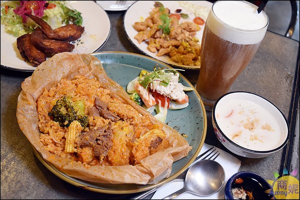 昨日花卷 跨界好食：台中超值商業午餐。大份量異國美味打卡加送飲料套餐均一價240