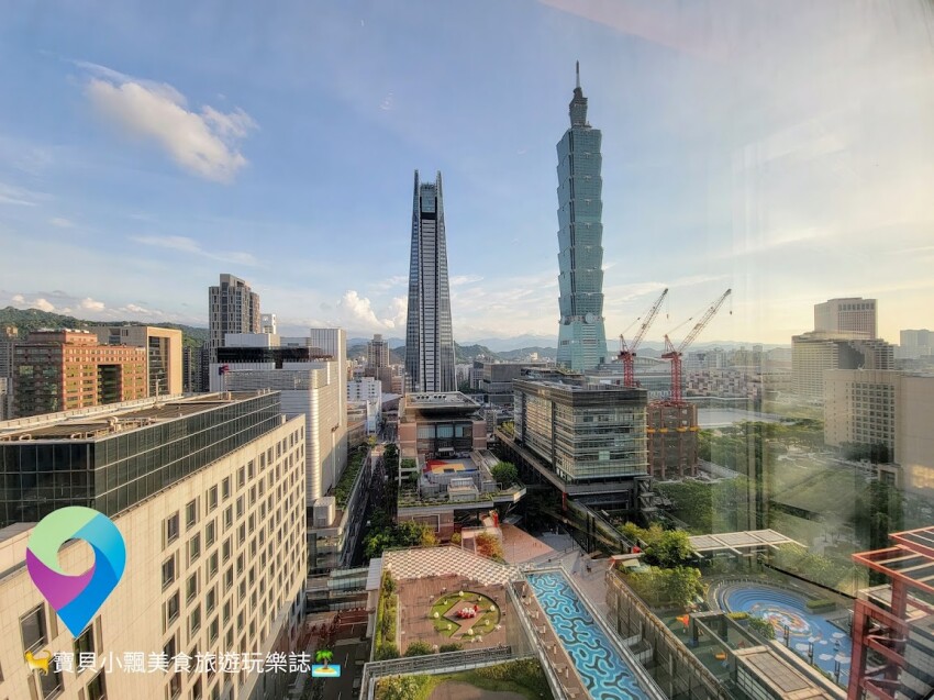 [住]台北 寒舍艾麗酒店 客房內及戶外泳池 擁覽絕佳的台北101美景 PURE高效率殺菌清淨機 房內享受高品質好空