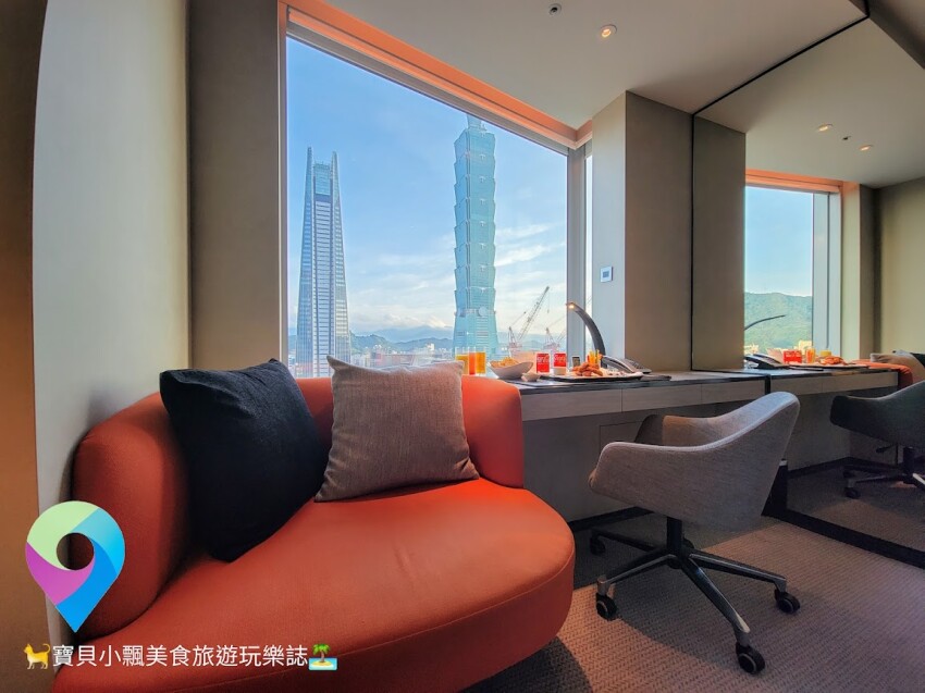 [住]台北 寒舍艾麗酒店 客房內及戶外泳池 擁覽絕佳的台北101美景 PURE高效率殺菌清淨機 房內享受高品質好空
