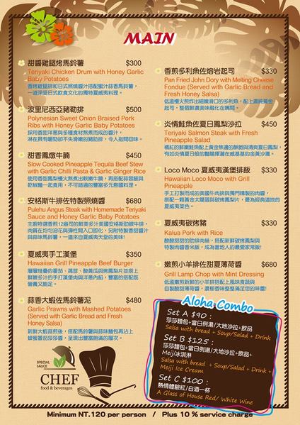 【捷運忠孝敦化站】JimoLulu-A Taste of Hawaii Paradise夏威夷島國料理♫