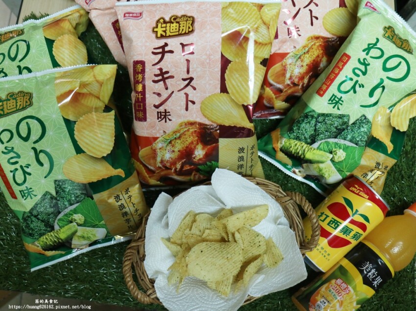 【聯華食品】卡廸那波浪洋芋片新品『和風海苔山葵口味、香烤雞汁口味』居家防疫必屯零食~