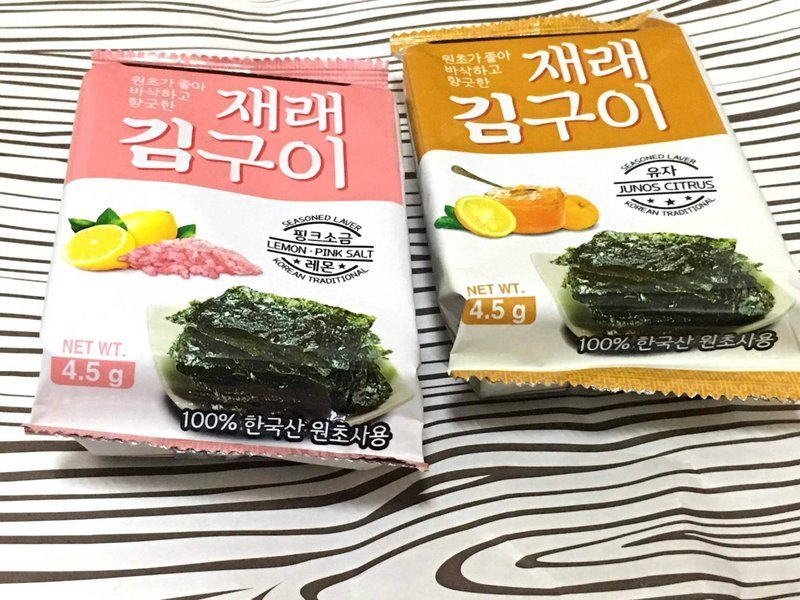 分享追劇.野餐的小零食~MOTOMOTOYAMA朝鮮檸檬玫瑰鹽風味/柚香風味海苔!