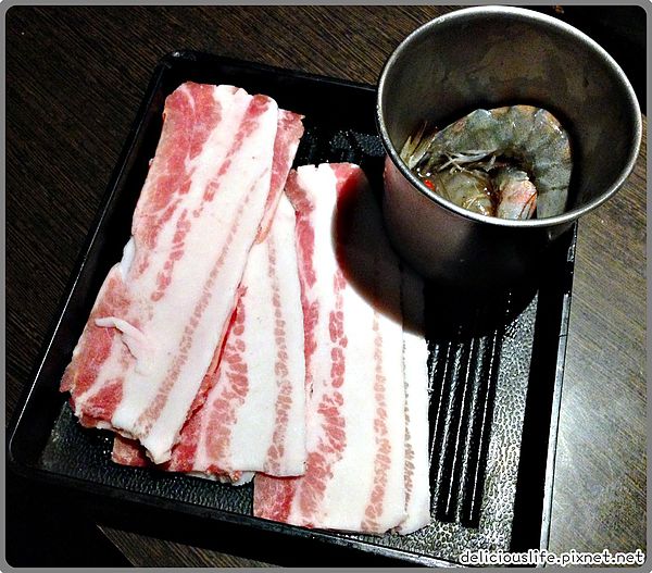 豬五花,燒酒蝦