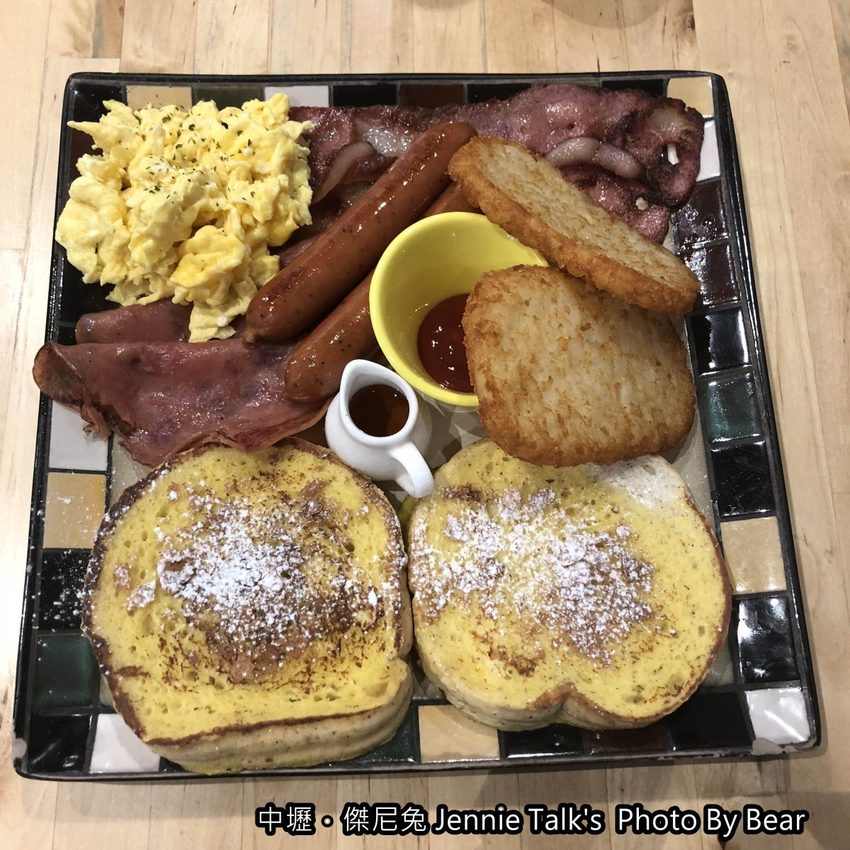 【中壢】「傑尼兔 Jennie Talk’s．高CP值&高人氣的早午餐（漢堡/大份量/手作飾品/興安一街/近元智大學)」