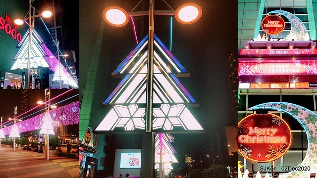 Christmas street decoration of Fareast Sogo department store,Taipei, Taiwan, Nov 30 ~ Dec 16, 2020, SJKen.