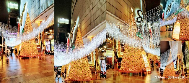 Christmas street decoration of Fareast Sogo department store,Taipei, Taiwan, Nov 30 ~ Dec 16, 2020, SJKen.