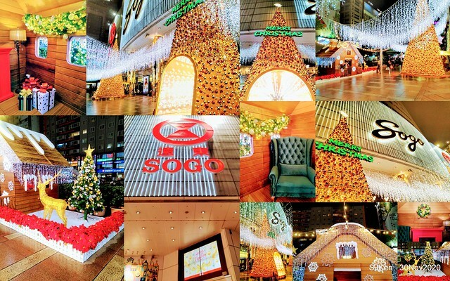 Christmas street decoration of Fareast Sogo department store,Taipei, Taiwan, Nov 30 ~ Dec 16, 2020, SJKen.