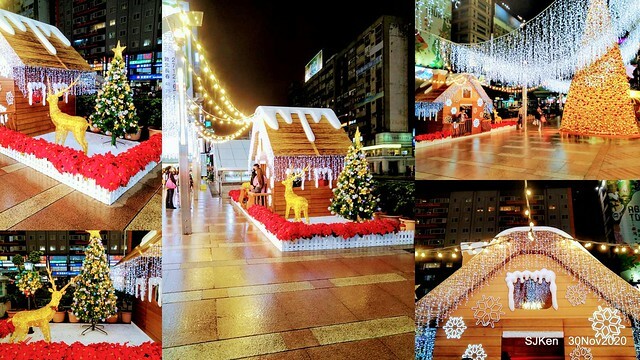 Christmas street decoration of Fareast Sogo department store,Taipei, Taiwan, Nov 30 ~ Dec 16, 2020, SJKen.