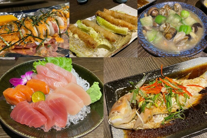 【景美美食】笑居樂食居酒屋，氣氛約會日式料理，炙燒鮭魚龍蝦捲大推！(附菜單)
