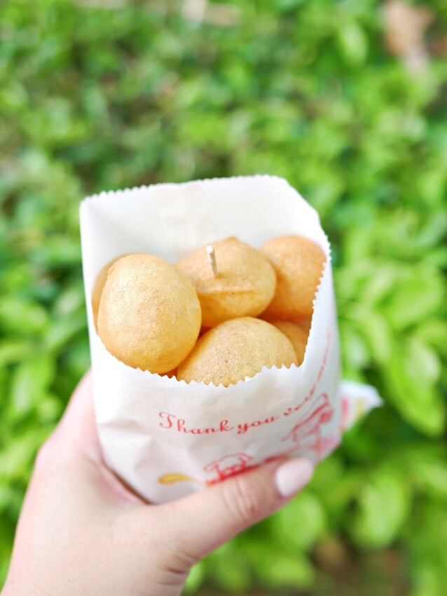 1粒1元還不吃爆『朱爺爺QQ蛋』外酥內Q的現炸地瓜球吃起來!高雄美食|前鎮美食|高雄下午茶 - 曼達愛吃鬼