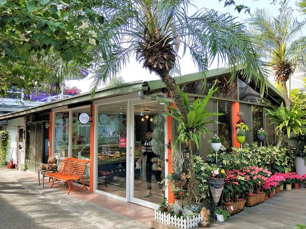 菁芳園休閒農場(Green Flavor Garden)：【彰化田尾景點】菁芳園~夢幻浪漫花房如婚紗棚內場景，池畔玻璃溫室餐廳，水漾落羽松季節限定，如置身異國歐洲般的美景