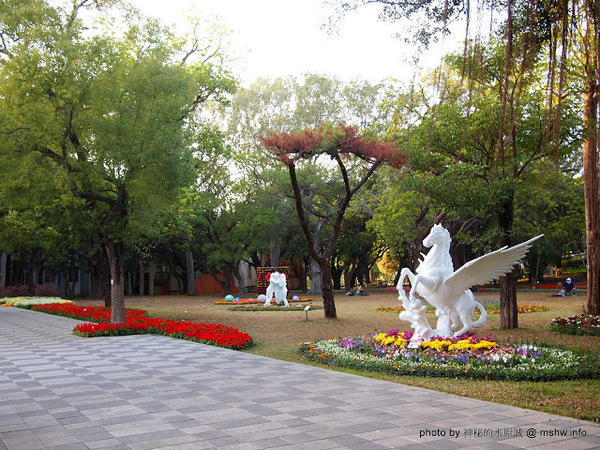 佳里中山公園(2013台南百花祭)：【景點】台南佳里中山公園@2014台南百花祭 : 花沒想像中的多,但還蠻適合散步的囉!