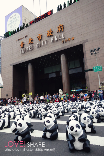 台北 ▌超萌紙貓熊特展「熊貓世界之旅」在台北市民廣場 捷運市府站2號出口