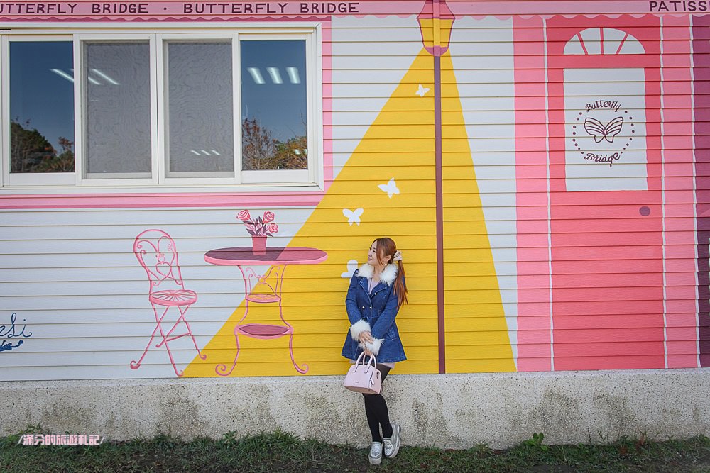 台中北屯景點》蝴蝶橋Cuisine法式餐廳 蝴蝶橋落羽松莊園 巨人彩虹大椅超吸睛 情侶約會LOVE景點 - 滿分的旅遊札記