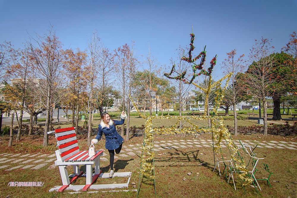 台中北屯景點》蝴蝶橋Cuisine法式餐廳 蝴蝶橋落羽松莊園 巨人彩虹大椅超吸睛 情侶約會LOVE景點 - 滿分的旅遊札記