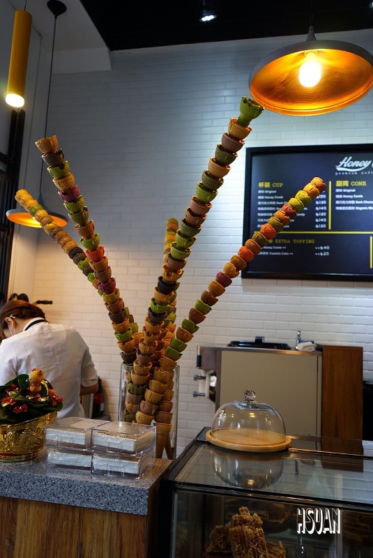 台北大安。韓國Honey Creme蜂巢冰淇淋