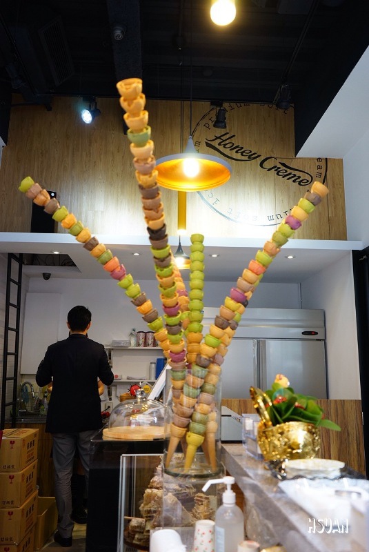台北大安。韓國Honey Creme蜂巢冰淇淋