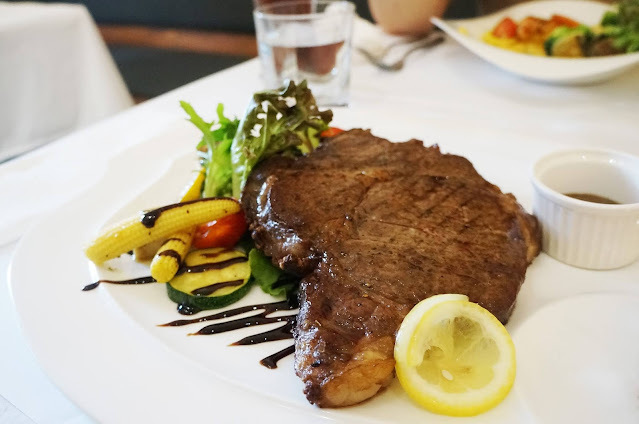 【台中西屯牛排推薦】菲菲花園義式餐廳-美國 U.S. Prime 肋眼牛排 16oz