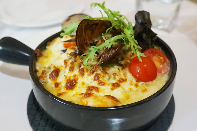 【台中西屯牛排推薦】菲菲花園義式餐廳-海底總匯經典千層麵