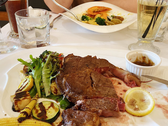 【台中西屯牛排推薦】菲菲花園義式餐廳-美國 U.S. Prime 肋眼牛排 16oz