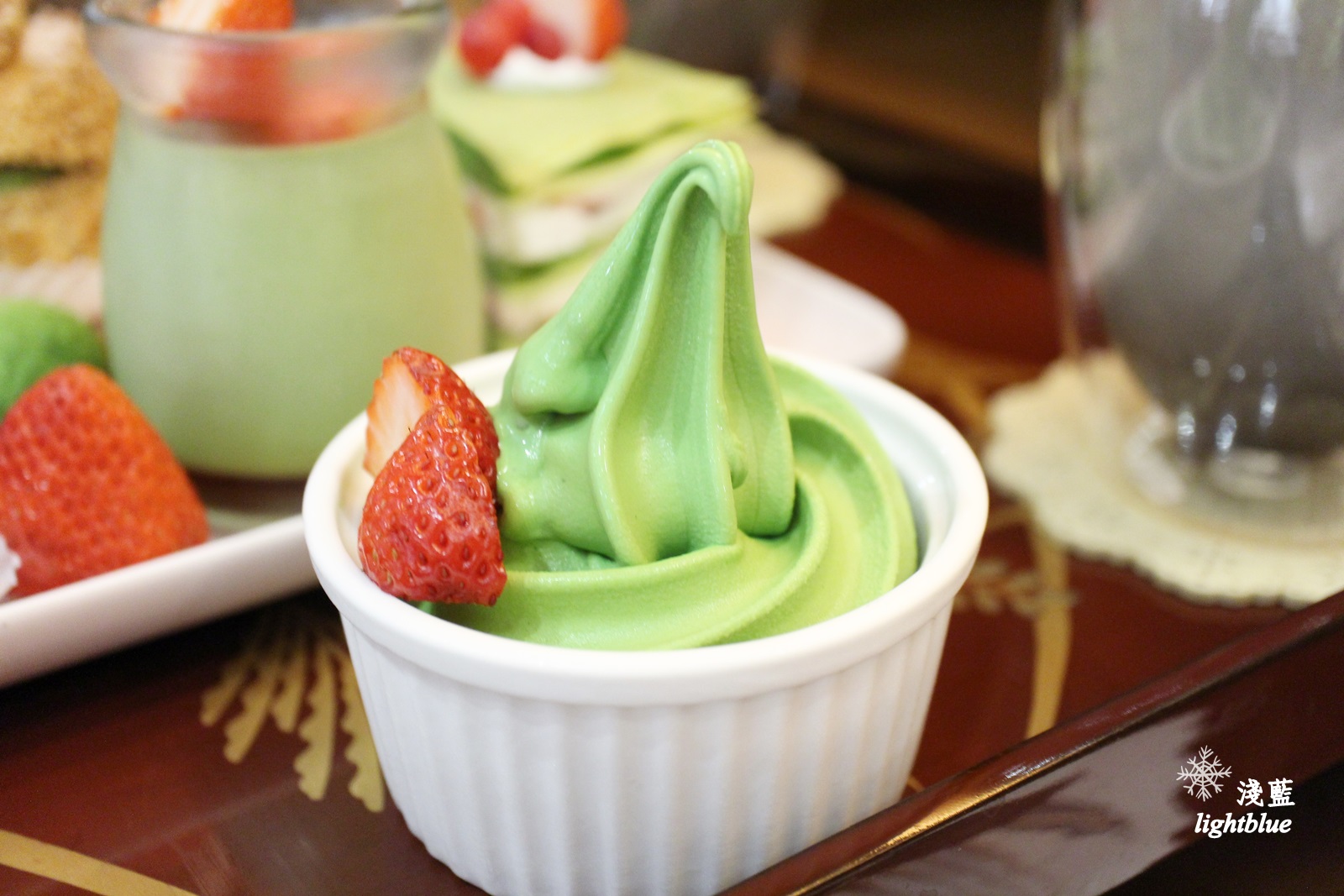 [ 台電大樓站美食 ] 淺藍 × 平安京茶事～草莓季限定抹茶甜點，四月底前趕緊來吃