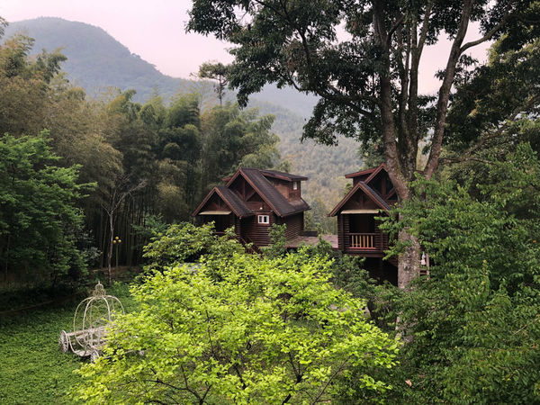 圓圓家出去玩—南投鹿谷《金台灣民宿山莊》ㄧ泊二食，與提著小燈籠的使者來場浪漫的約會！