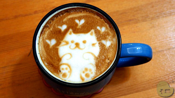 這裡有貓 caf'e：【食記】台中。《這裡有貓 caf'e》超可愛貓拉花！