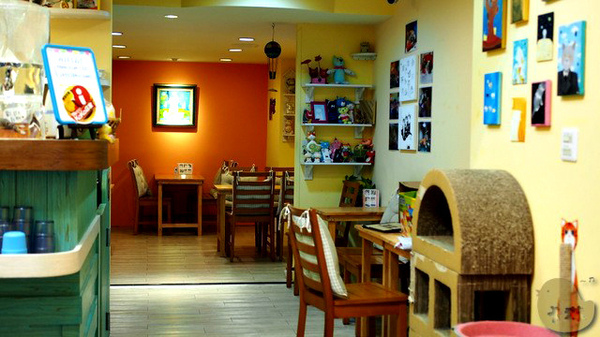 這裡有貓 caf'e：【食記】台中。《這裡有貓 caf'e》超可愛貓拉花！