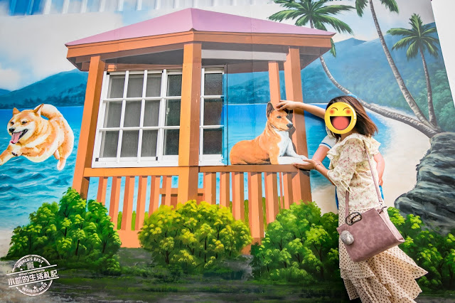 彰化一日遊 忠權3D立體狗狗彩繪牆 扇形車站 茉莉花壇夢像館 蛤蜊兵營