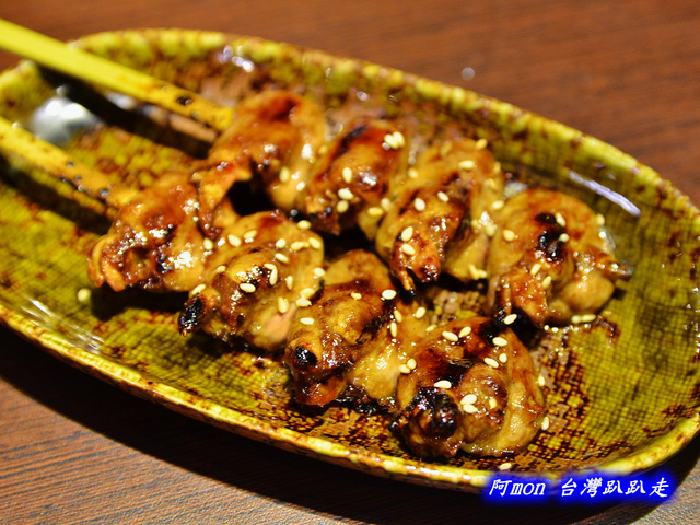 <台中西區>食記:吳留手串燒居酒屋~來自台北的知名燒烤店~推薦培根干貝串、明太子雞翅、香烤中捲