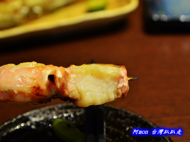 <台中西區>食記:吳留手串燒居酒屋~來自台北的知名燒烤店~推薦培根干貝串、明太子雞翅、香烤中捲