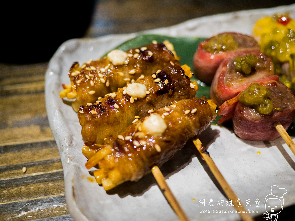 【台北】一号基地炭火食堂 ダイニングバー|充滿魅力的創意串燒|味自慢燒肉料理製作所