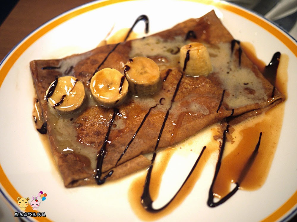 火焰萊姆酒香蕉薄餅