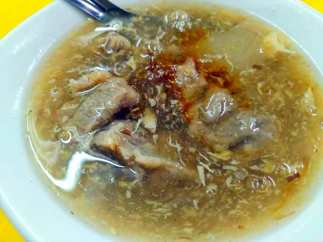 Tempura/Fried Fish Cake & Pork Thick Soup , Taiwanese dishes, Taipei, Taiwan, Nov 23, 2019,西門町萬年大樓貝玉甜不辣與肉羹