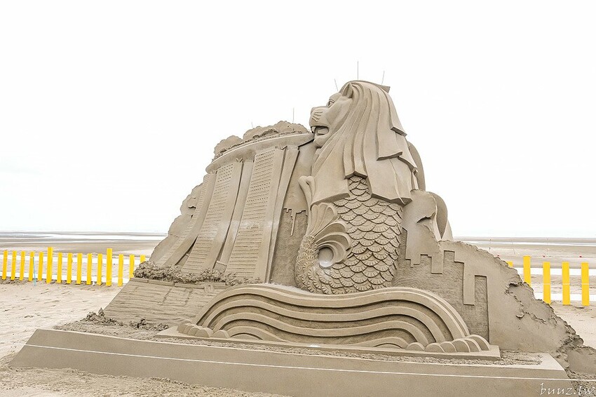 摩艾沙雕神秘的微笑，沙雕上望眼看世界，大安沙雕音樂季遊歷異國風情，一起看沙雕聽音樂！