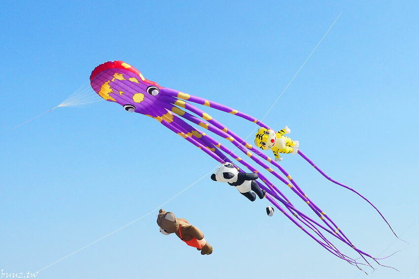 沁藍風箏節限定登場！大型地景藝術風箏天上飛揚，看衝浪競賽、風箏彩繪體驗，秋高氣爽大安微解風！