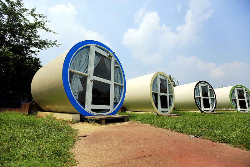 【台南左镇】冈林国小水泥管屋.月世界旅游服务中心.