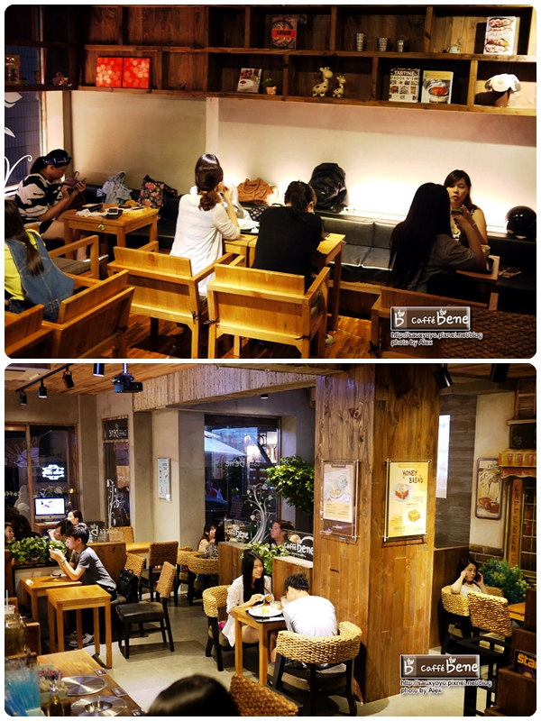 【台北】Caffe bene 카페베네 咖啡陪你 - 台北1號店-忠孝 ~ 韓流來襲 張根碩與韓藝瑟代言 韓偶像劇秘密花園場景~