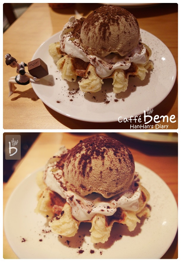 Caffe' bene 咖啡陪你✤Taipei台北忠孝店✤提拉米蘇鬆餅Waffle Caffe' bene 咖啡陪你✤Taipei台北忠孝店✤提拉米蘇鬆餅Waffle