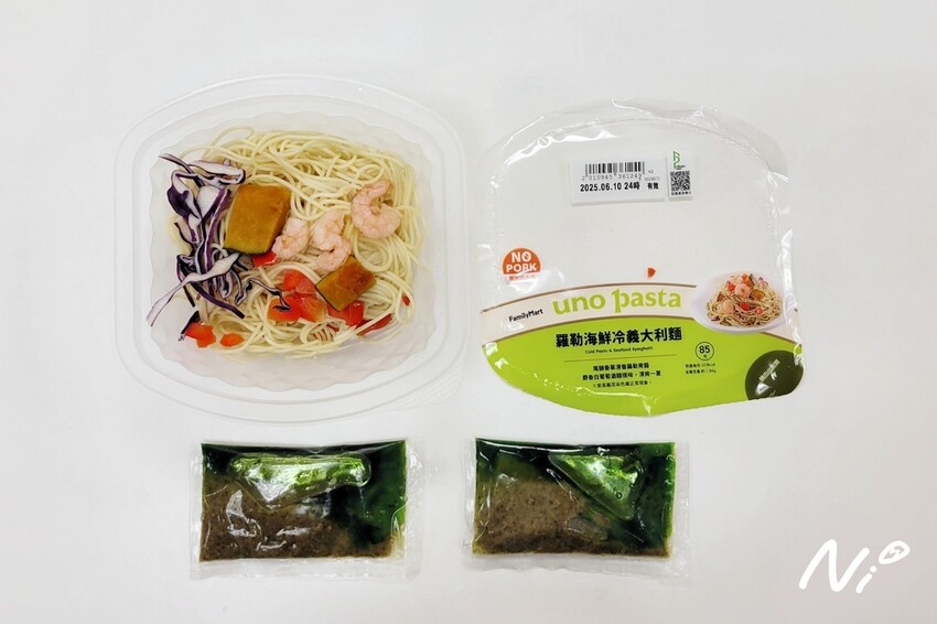 202506 全家【uno pasta】羅勒海鮮冷義大利麵