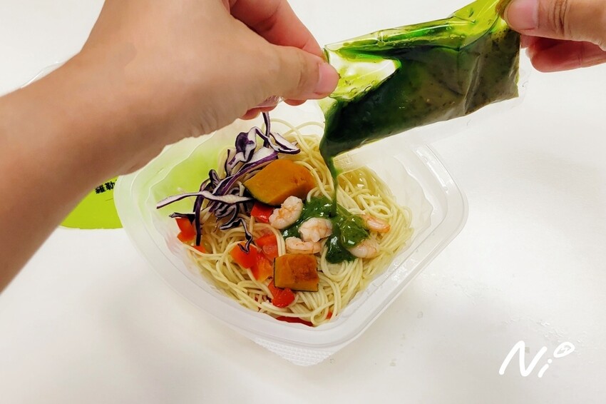 202506 全家【uno pasta】羅勒海鮮冷義大利麵